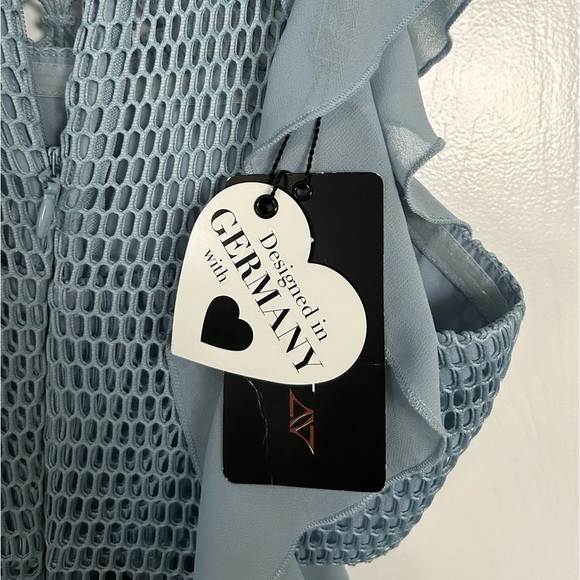 Blue flowy floorlength dress NWT | greek goddess, ethereal - Picture 7 of 8